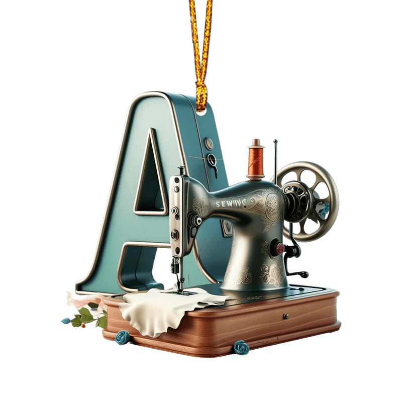 Beautiful Sewing Letter Shaped Ornament - Image 4
