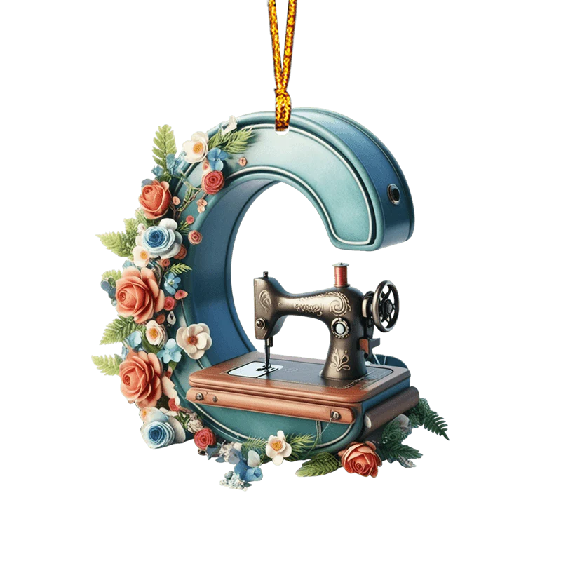 Beautiful Sewing Letter Shaped Ornament - Image 6