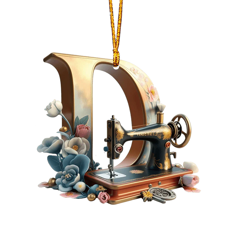 Beautiful Sewing Letter Shaped Ornament - Image 7
