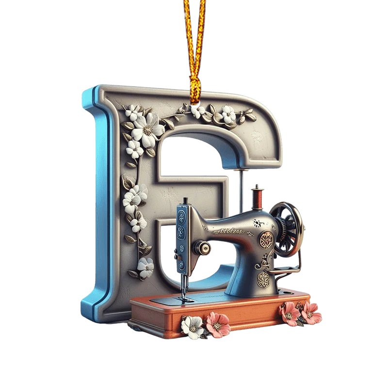 Beautiful Sewing Letter Shaped Ornament - Image 9