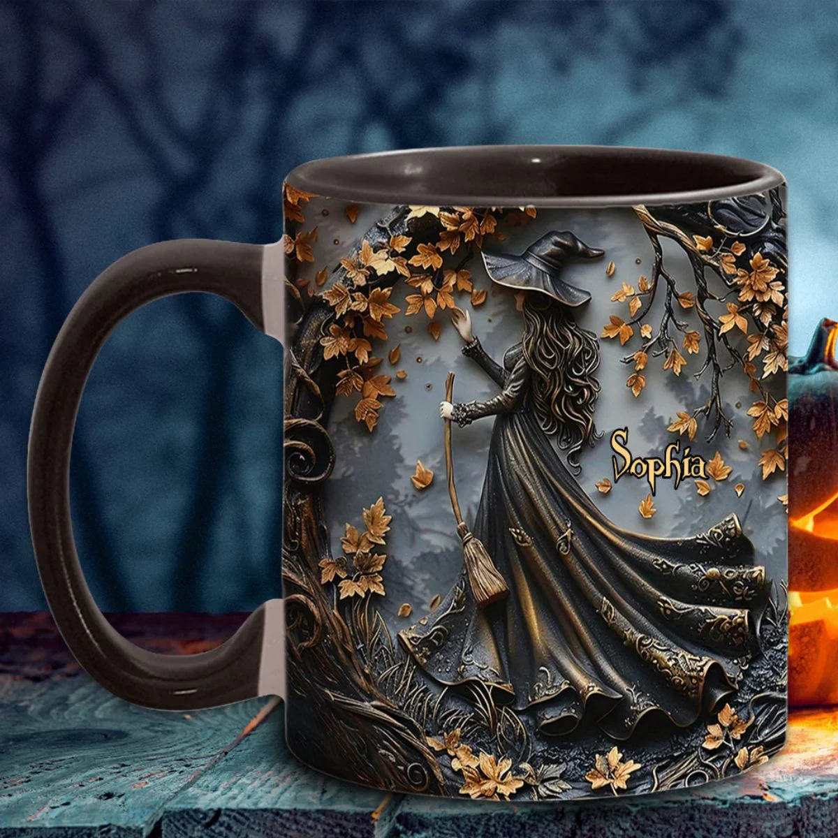 Beautiful Witch - Personalized Witch Mug - Image 2