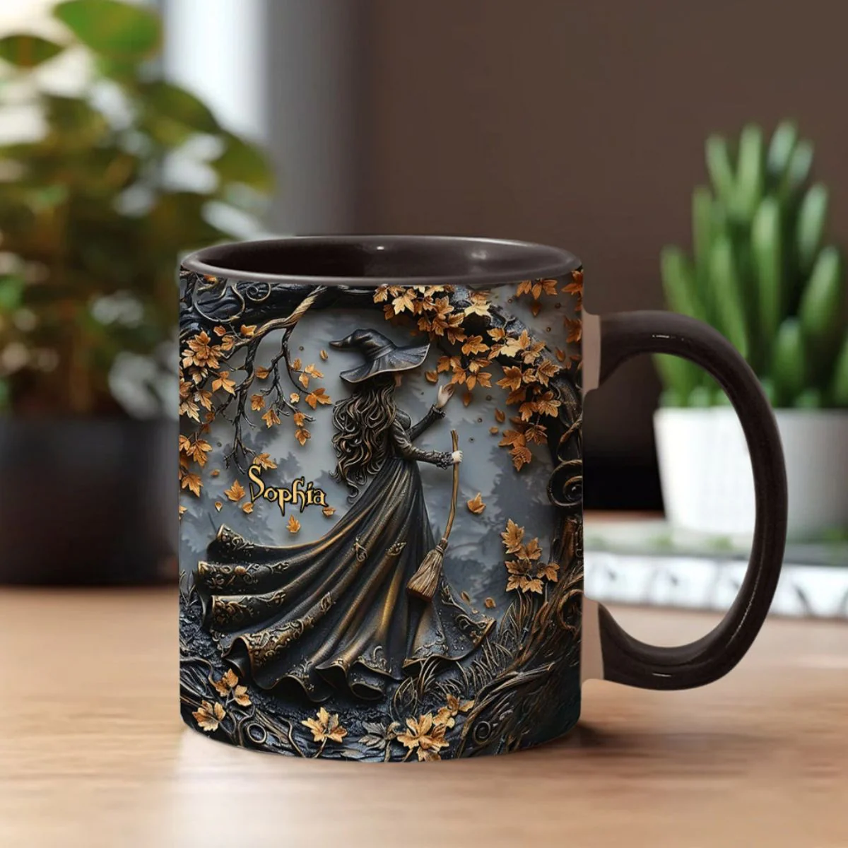 Beautiful Witch - Personalized Witch Mug - Image 3