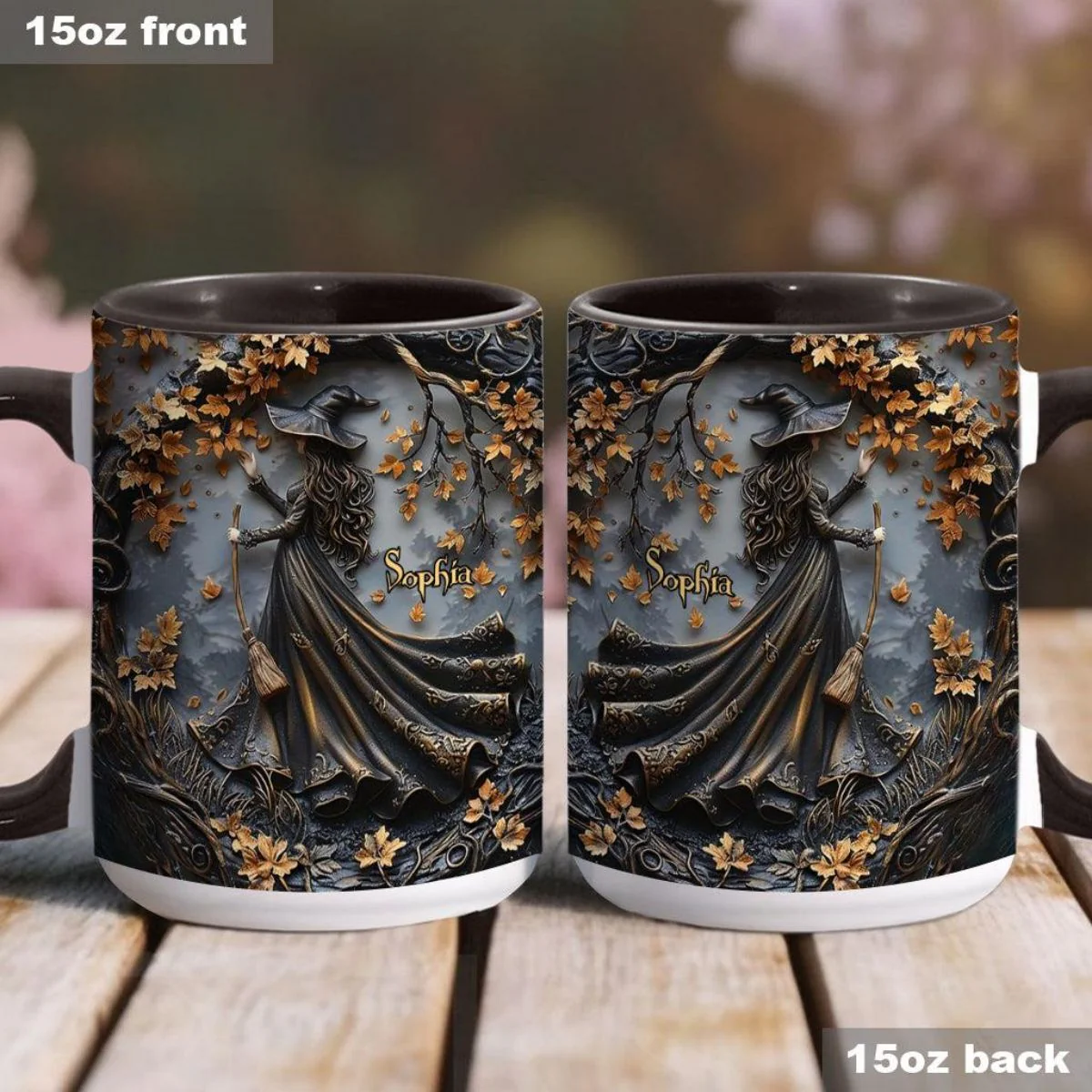 Beautiful Witch - Personalized Witch Mug - Image 4
