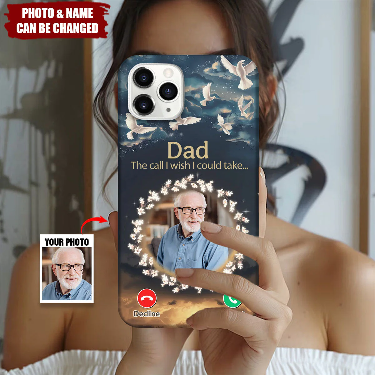 Because Every Memory Deserves A Special Place - Memorial Personalized Phone Case - Image 3