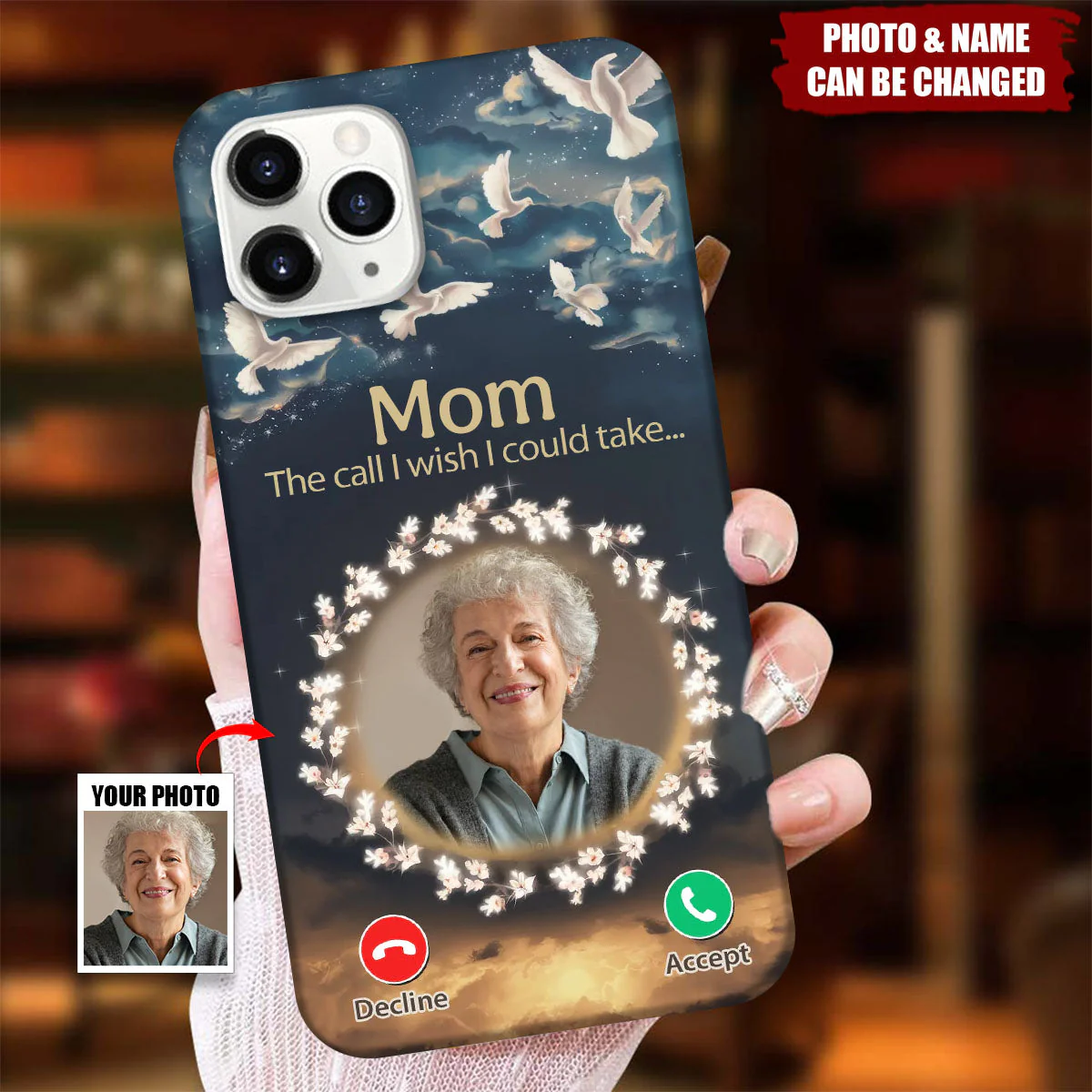 Because Every Memory Deserves A Special Place - Memorial Personalized Phone Case - Image 4