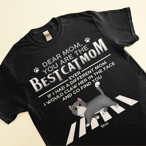 Best Cat Mom Cat Dad - Personalized Shirt - Image 2