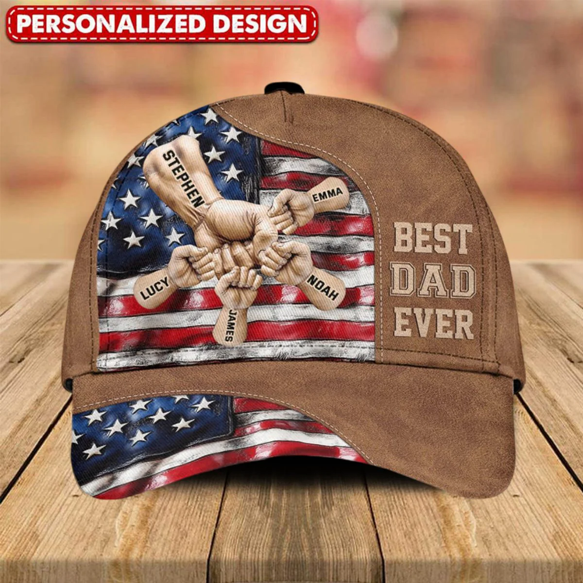 Best Dad Ever - Personalized Father Classic Cap - Image 7