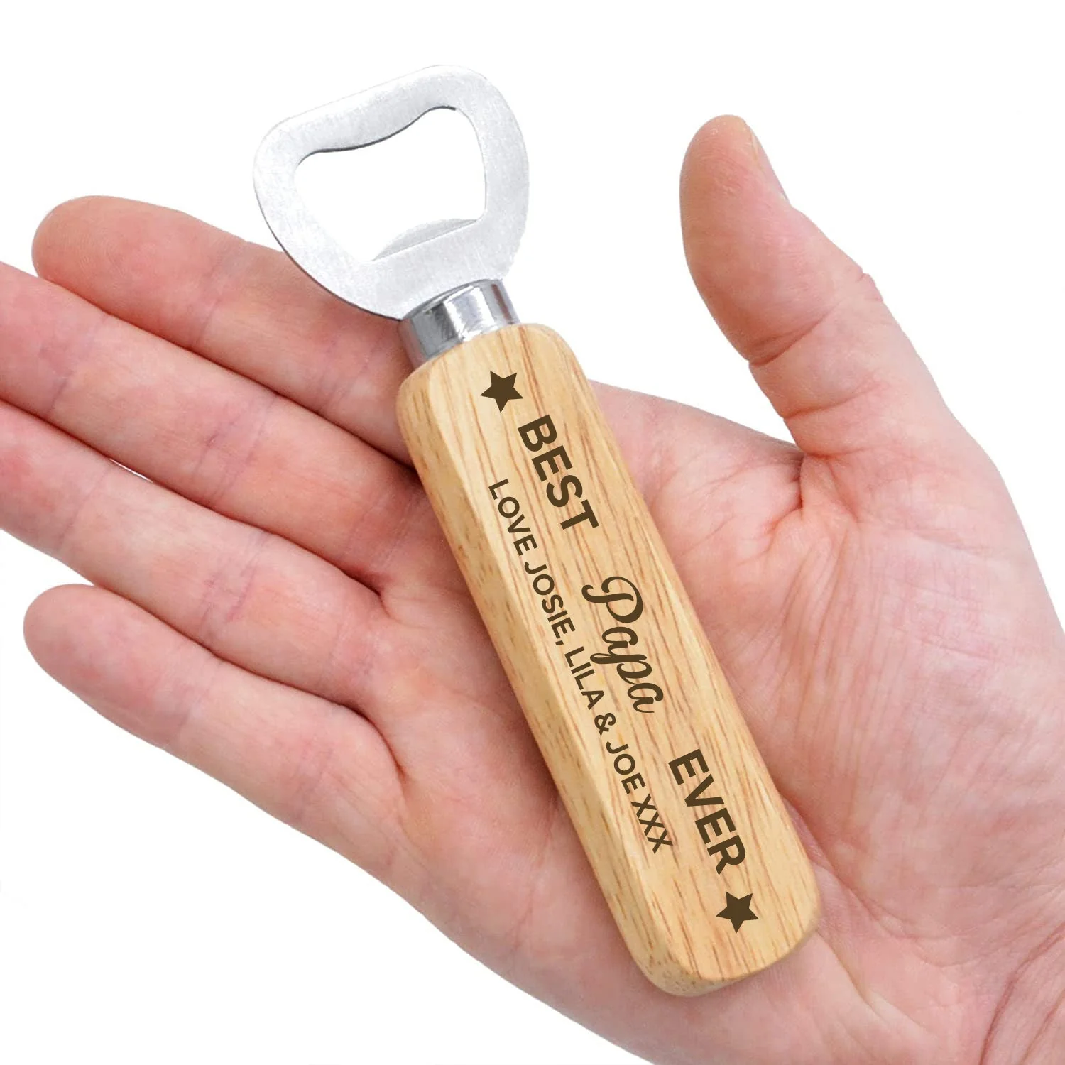 Best Dad/Grandpa Ever-personalized Wooden Bottle Opener - Image 10