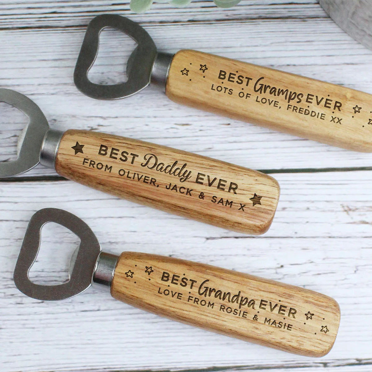 Best Dad/Grandpa Ever-personalized Wooden Bottle Opener - Image 9