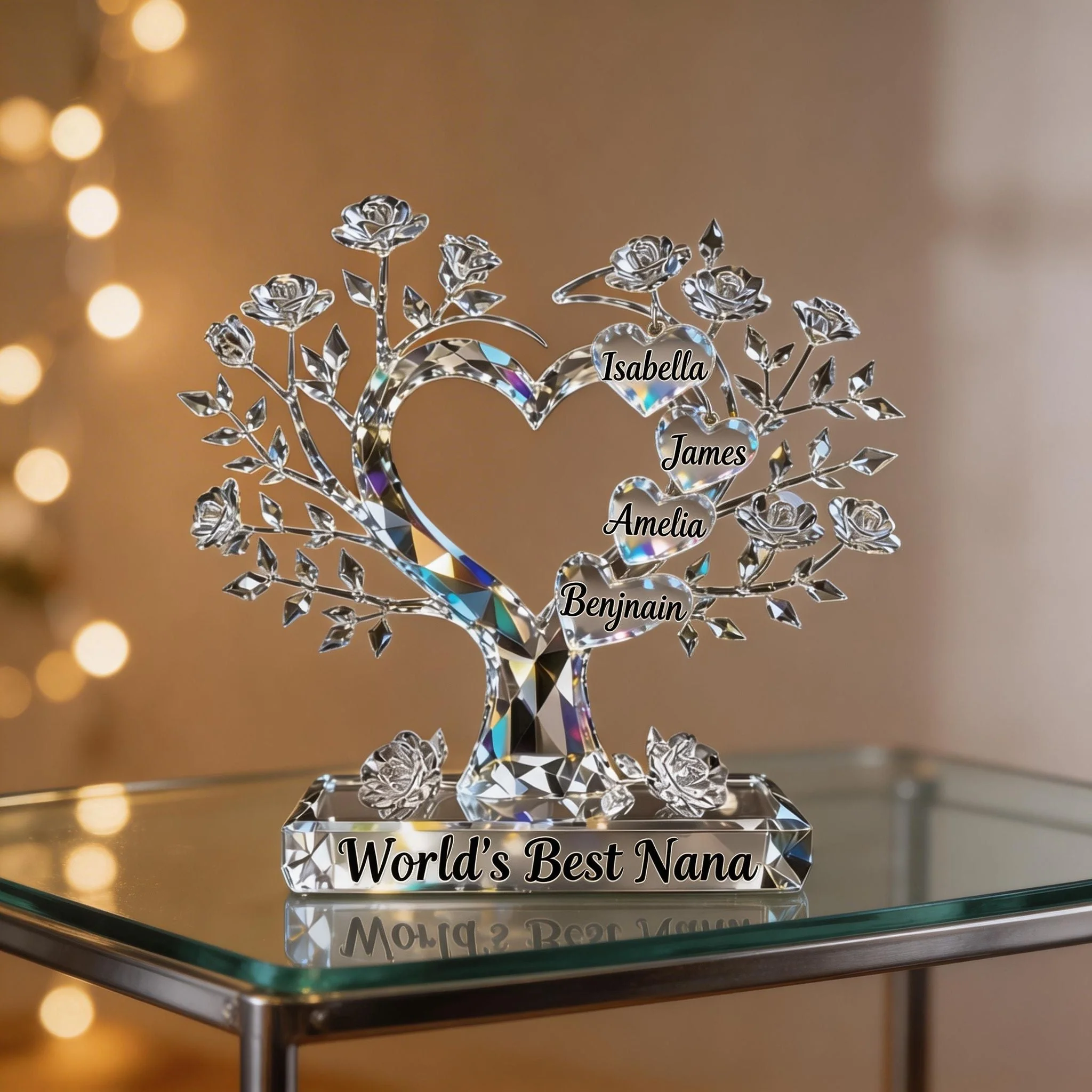 Best Gift For Mom, Grandma - Personalized Mother Custom Shaped Acrylic Plaque - Image 4