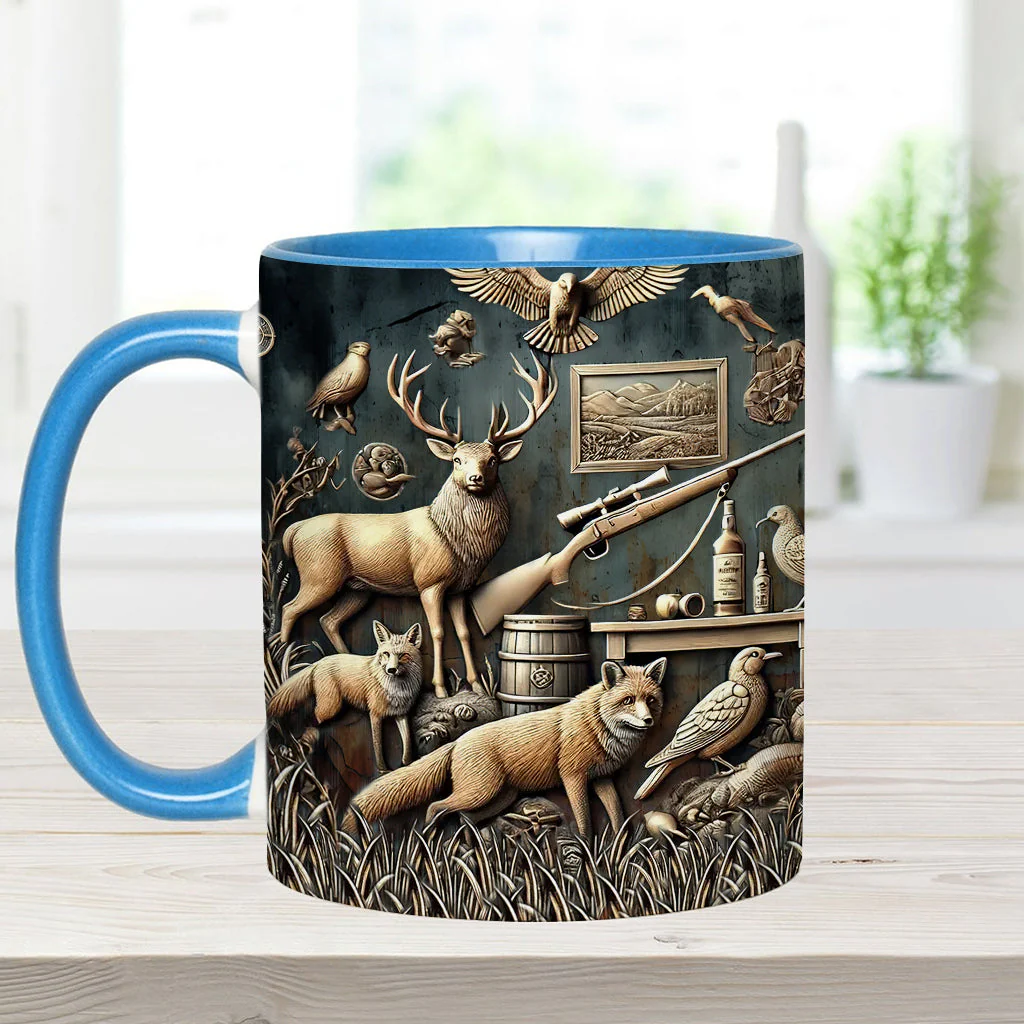 Best Hunter - Personalized Hunting Accent Mugs - Image 2
