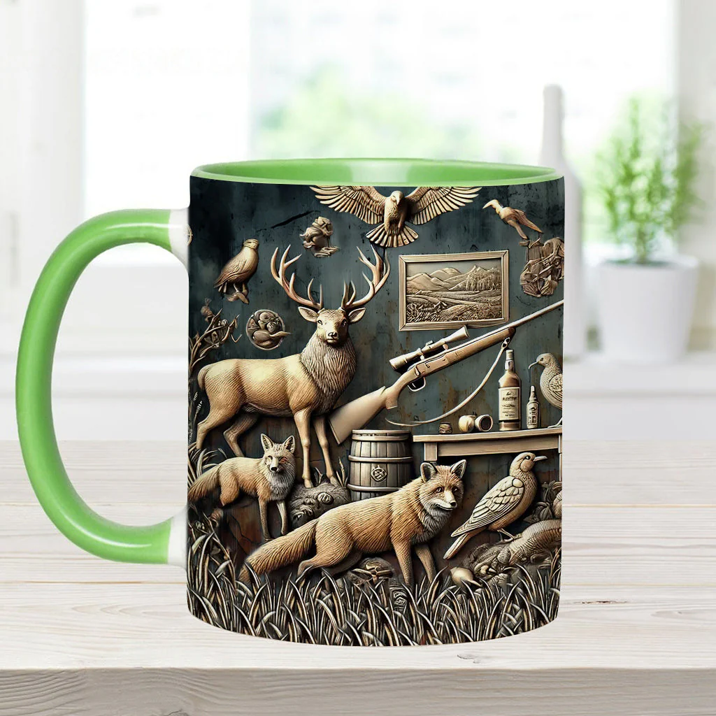 Best Hunter - Personalized Hunting Accent Mugs - Image 4