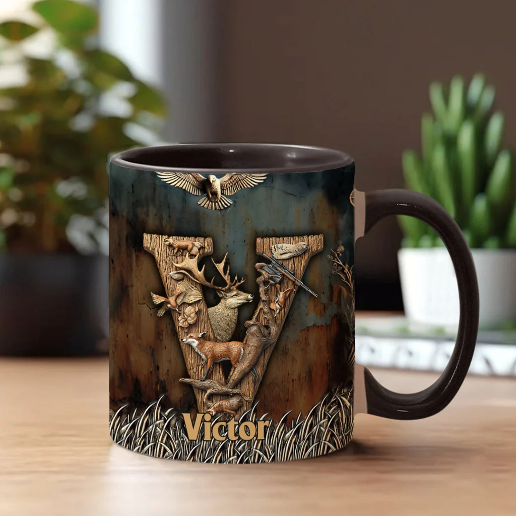 Best Hunter - Personalized Hunting Accent Mugs - Image 5