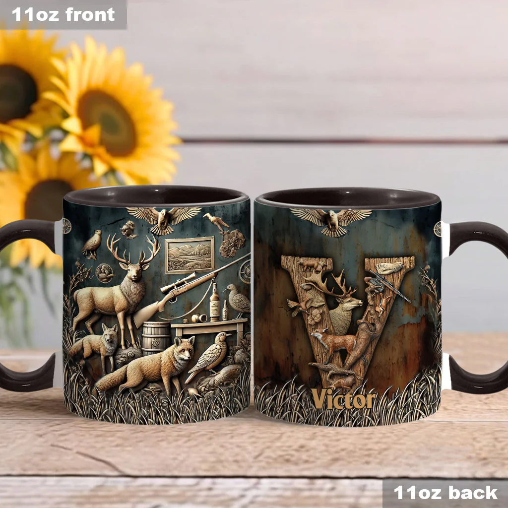 Best Hunter - Personalized Hunting Accent Mugs - Image 6