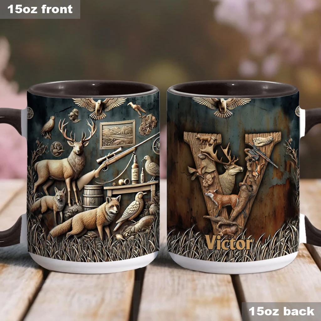 Best Hunter - Personalized Hunting Accent Mugs - Image 8