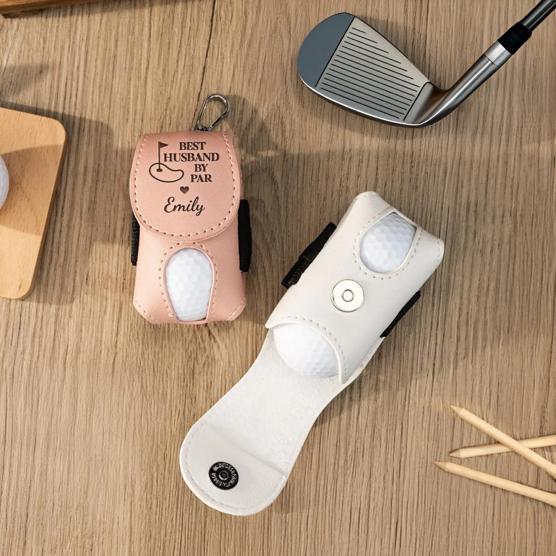 Best Husband By Par - Personalized Golf Ball Holder - Image 3