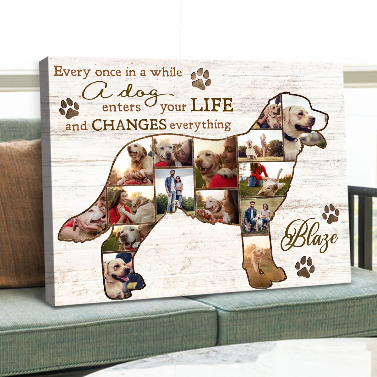 Best Labrador Retriever Personalized Photo Collage Canvas Gift For Dog Lover - Image 2