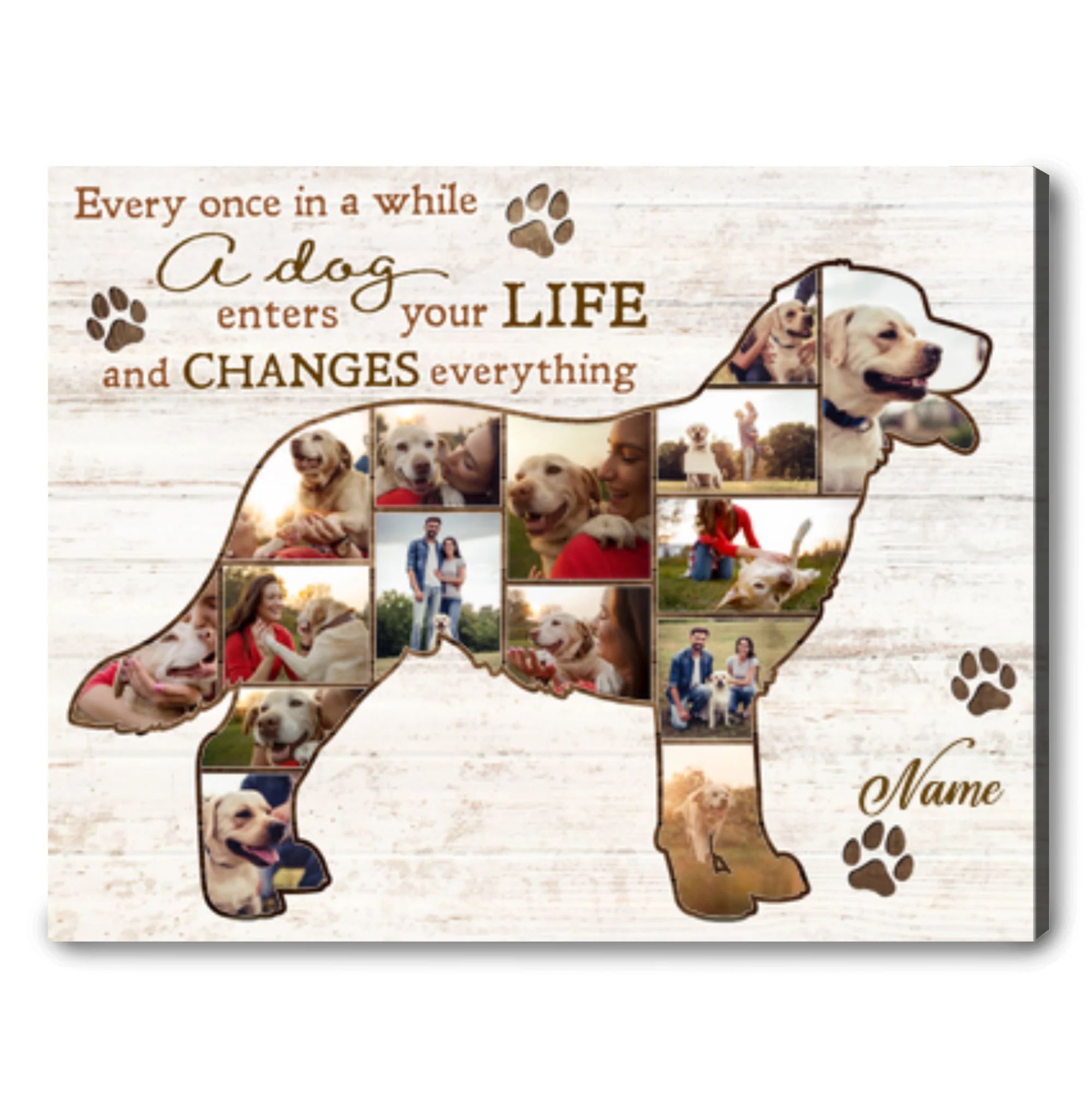 Best Labrador Retriever Personalized Photo Collage Canvas Gift For Dog Lover - Image 5