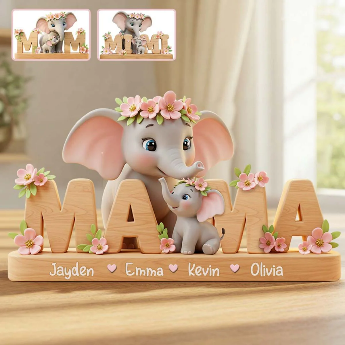 Best Mom/ Grandma Ever - Personalized Mother Custom Shaped Acrylic Plaque With Name