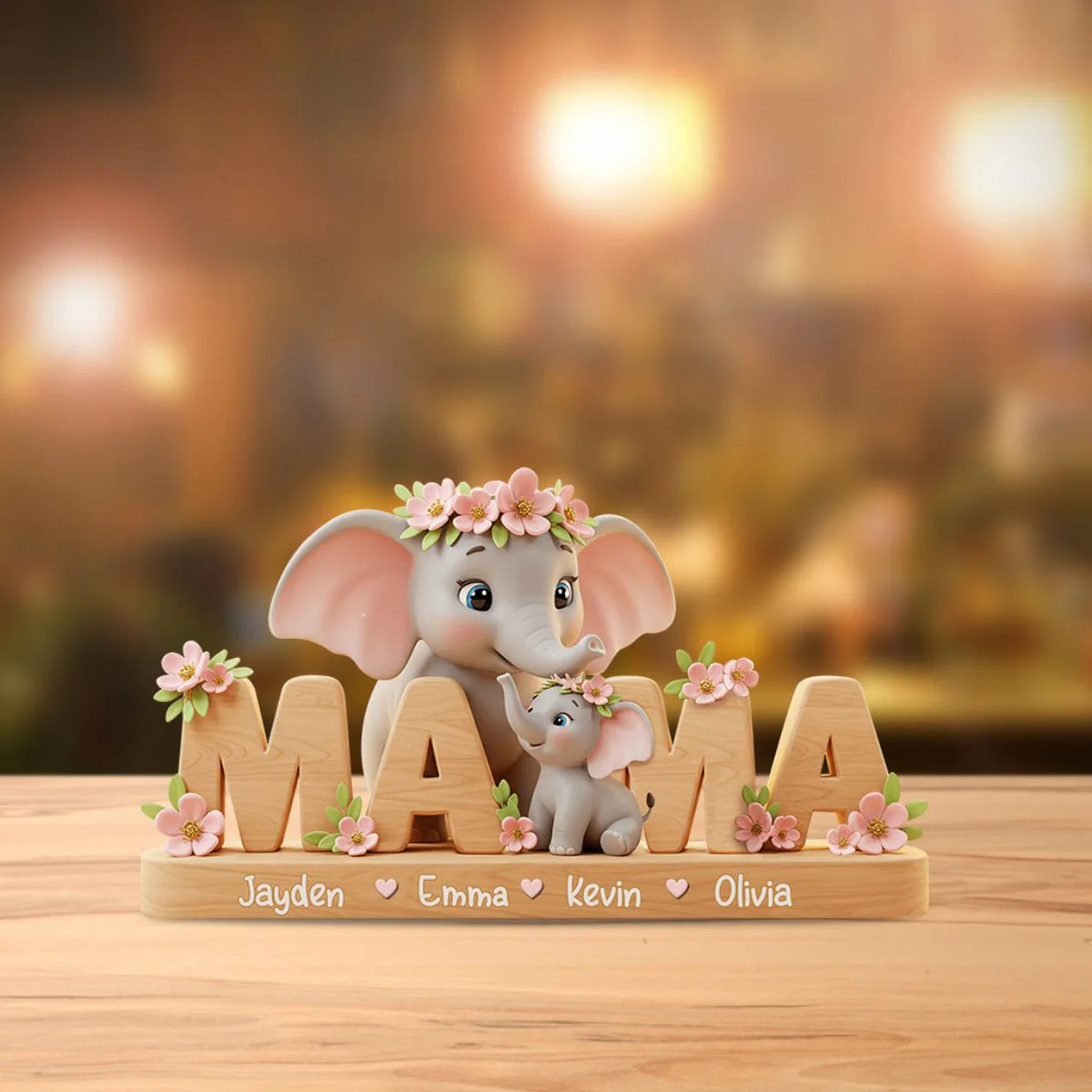 Best Mom/ Grandma Ever - Personalized Mother Custom Shaped Acrylic Plaque With Name - Image 2