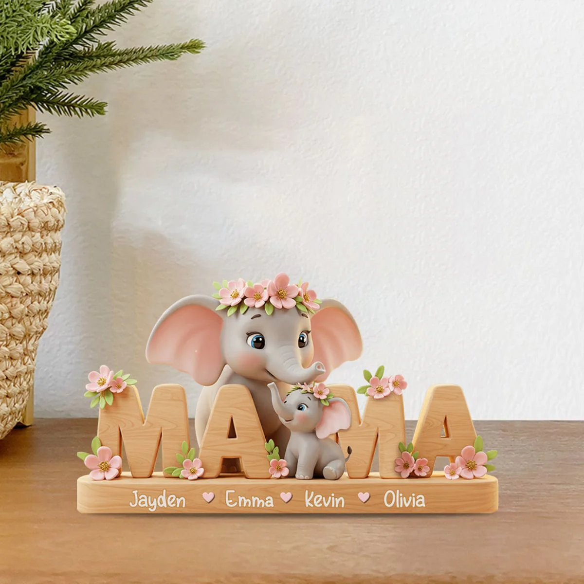 Best Mom/ Grandma Ever - Personalized Mother Custom Shaped Acrylic Plaque With Name - Image 3