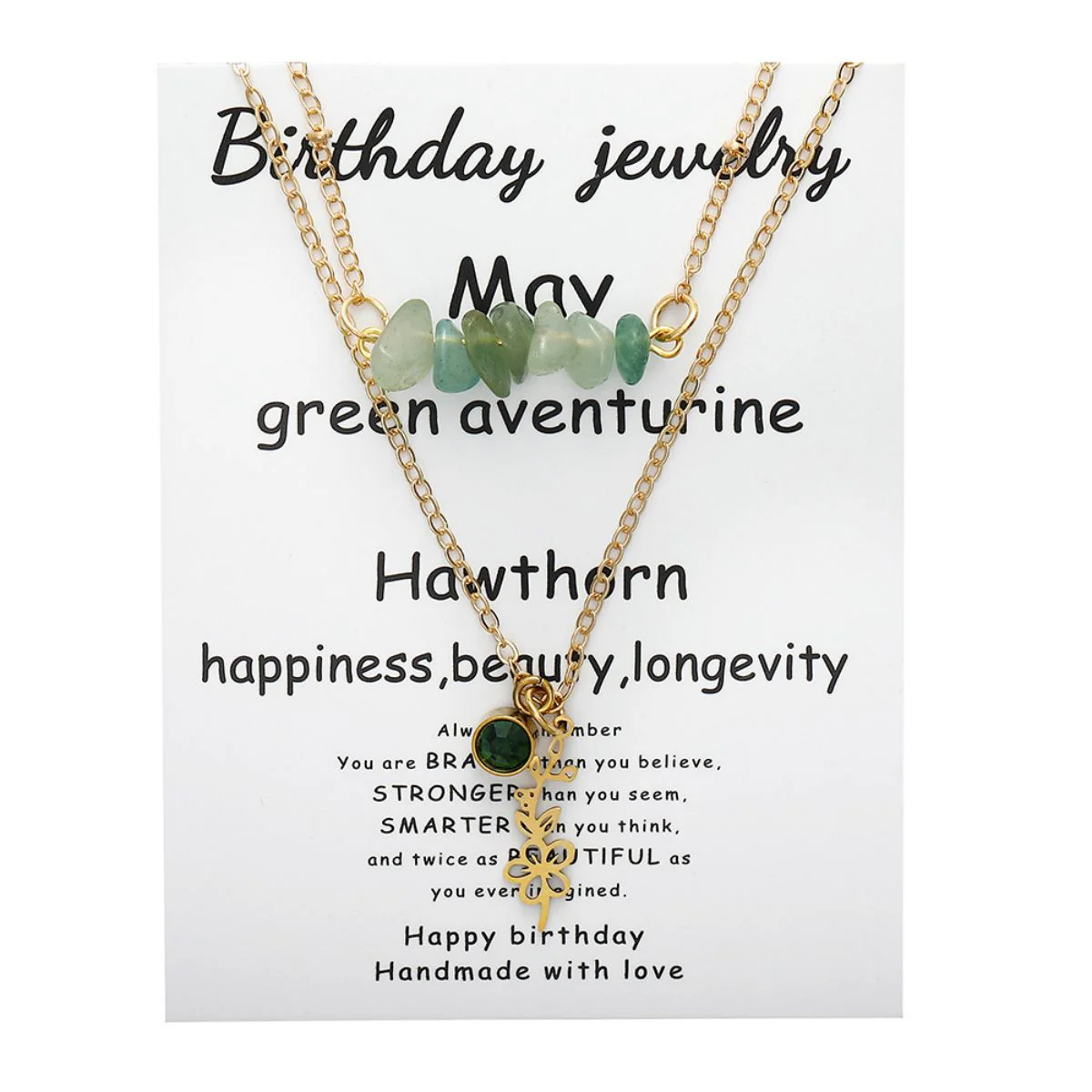 Birthstone Flower Necklaces Dainty Chain Necklace 12 Birth Month Crystal Necklace for Women - Image 10