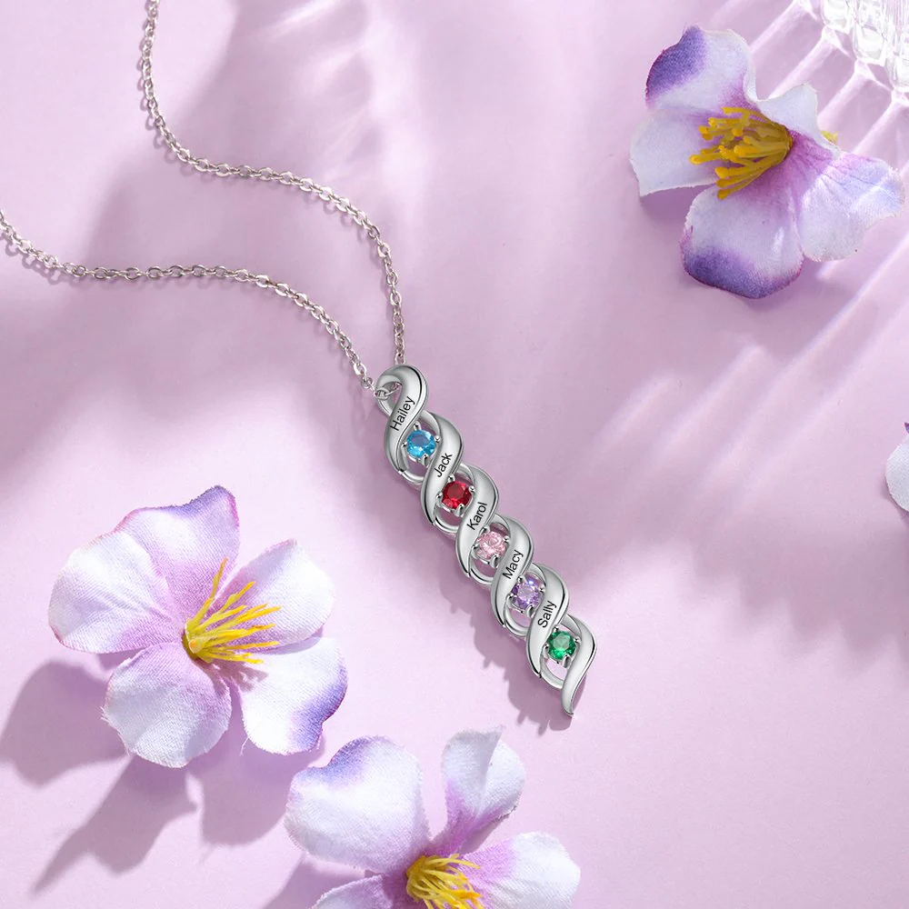 Birthstone Necklace for Mom, Personalized Jewelry, Gifts for Her - Image 17
