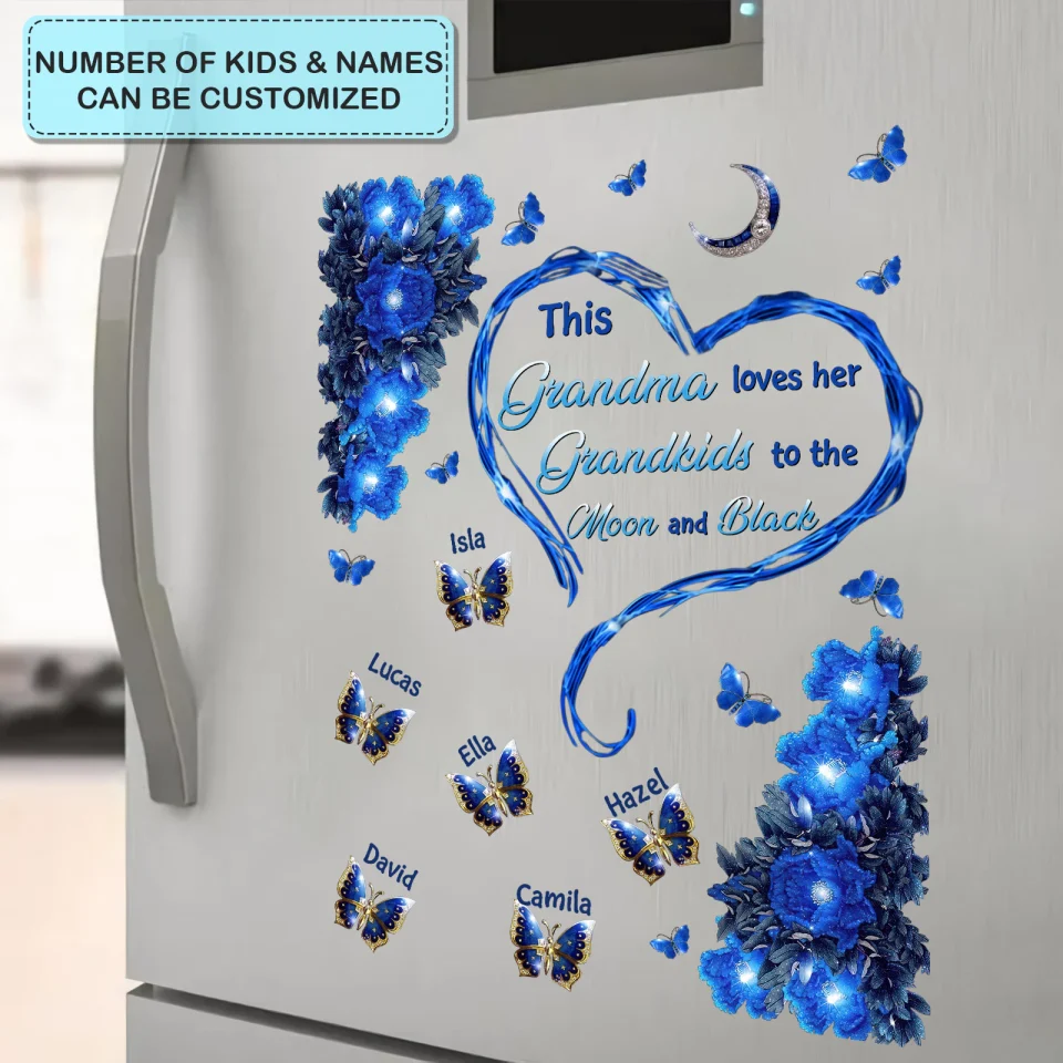 Blessed To Be Called Nana Butterfly Personalized Decal - Image 3