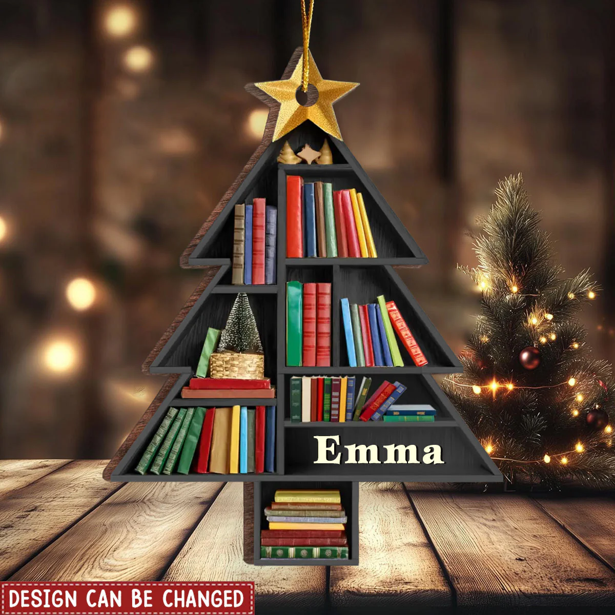 Books Are The Mirrors Of The Soul - Personalized Ornament - Christmas Gift For Book Lovers - Image 3