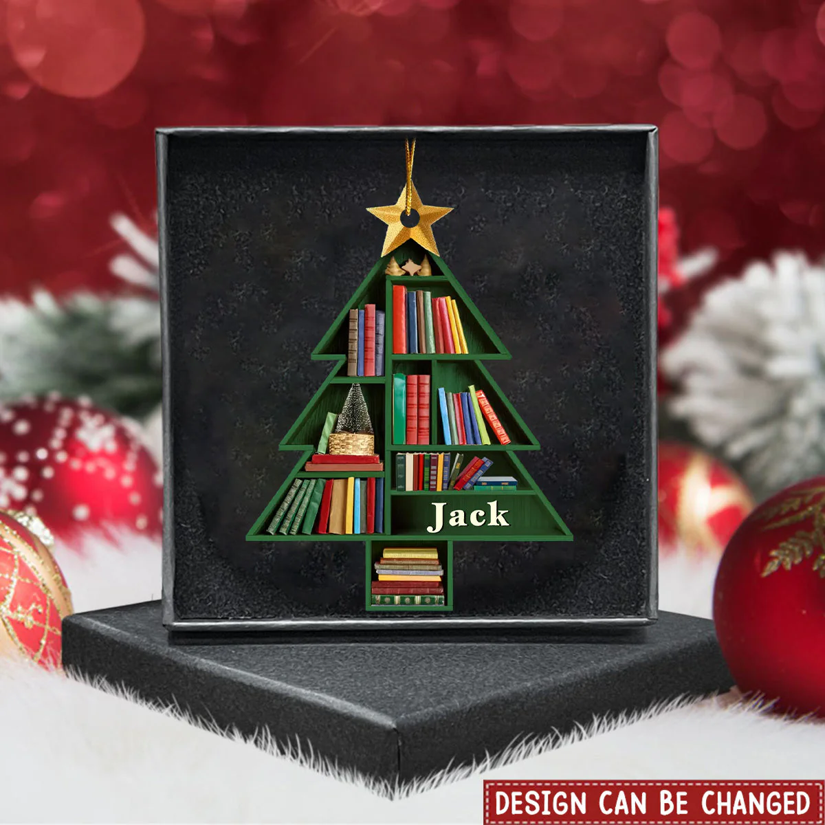 Books Are The Mirrors Of The Soul - Personalized Ornament - Christmas Gift For Book Lovers - Image 5
