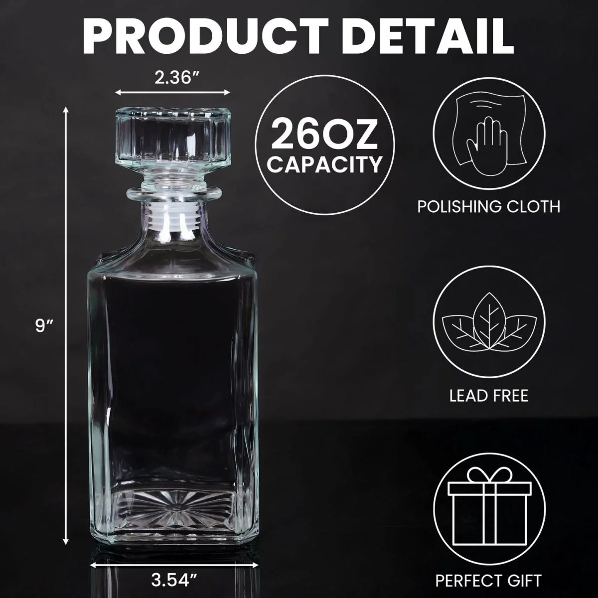 Born To Fish, Forced To Work - Personalized Whiskey Decanter Fishing Gifts For Men, Husband, Dad - Image 4