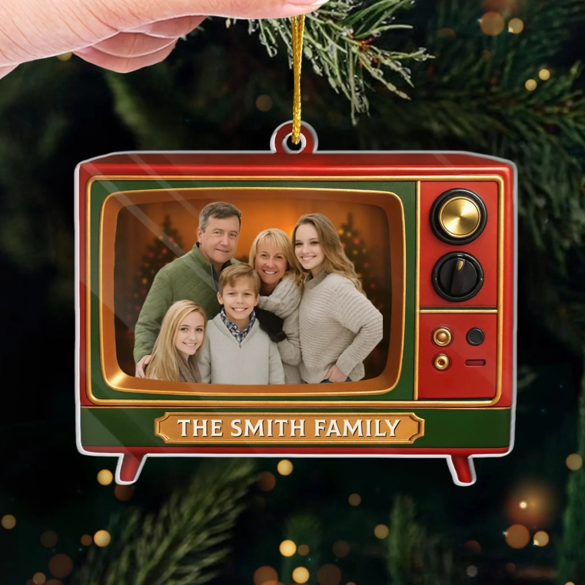 Bringing Family Moments To Screen - Custom Photo Acrylic Ornament - Personalized Christmas Gifts - Image 2