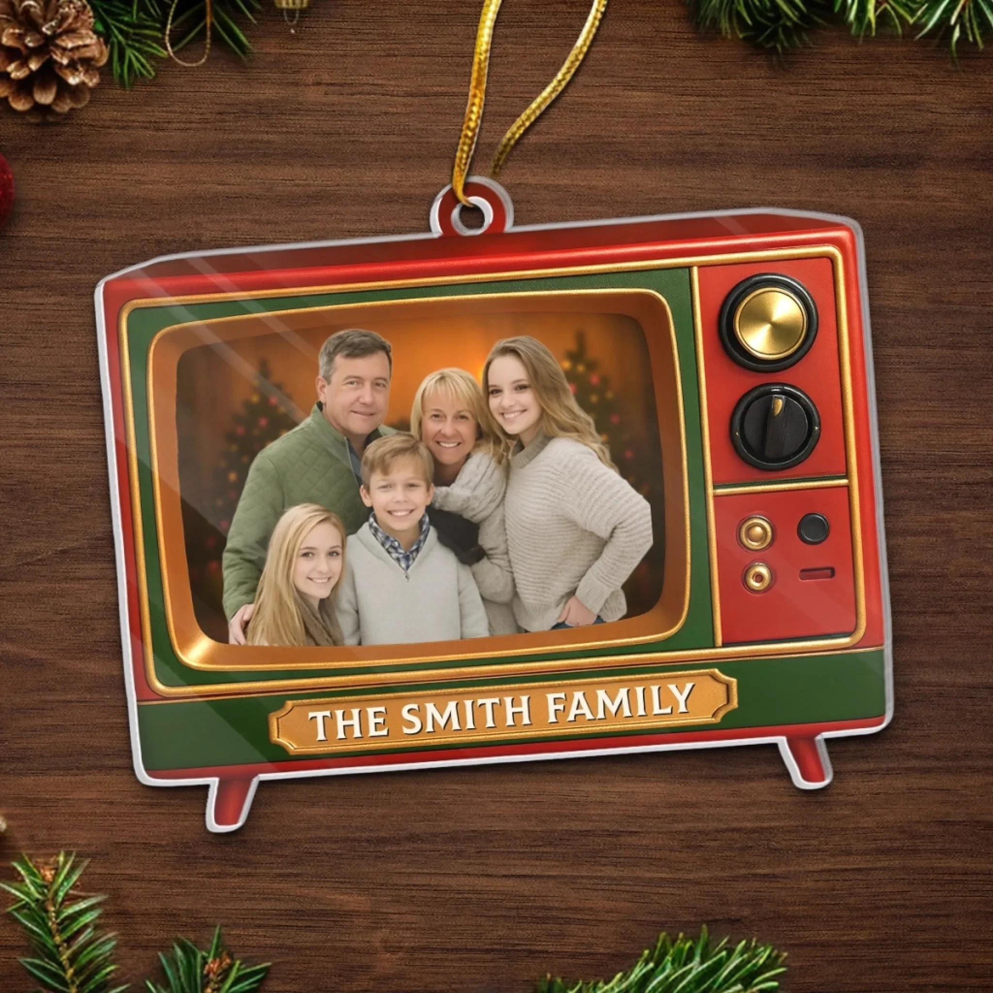 Bringing Family Moments To Screen - Custom Photo Acrylic Ornament - Personalized Christmas Gifts - Image 3