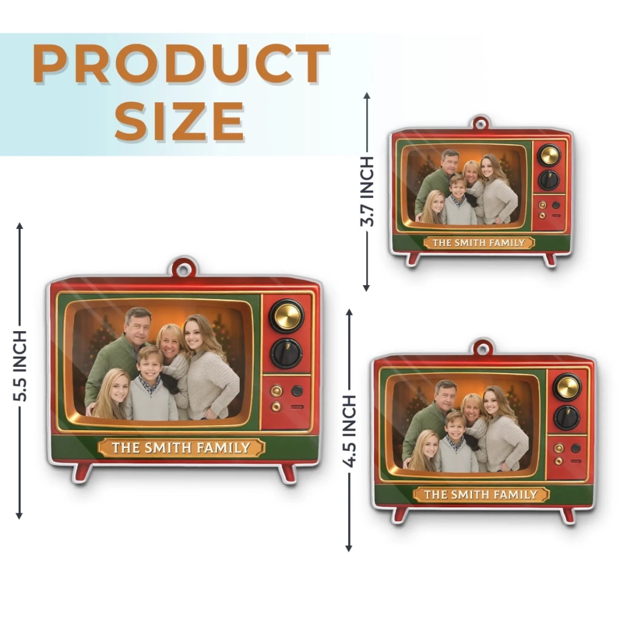 Bringing Family Moments To Screen - Custom Photo Acrylic Ornament - Personalized Christmas Gifts - Image 6
