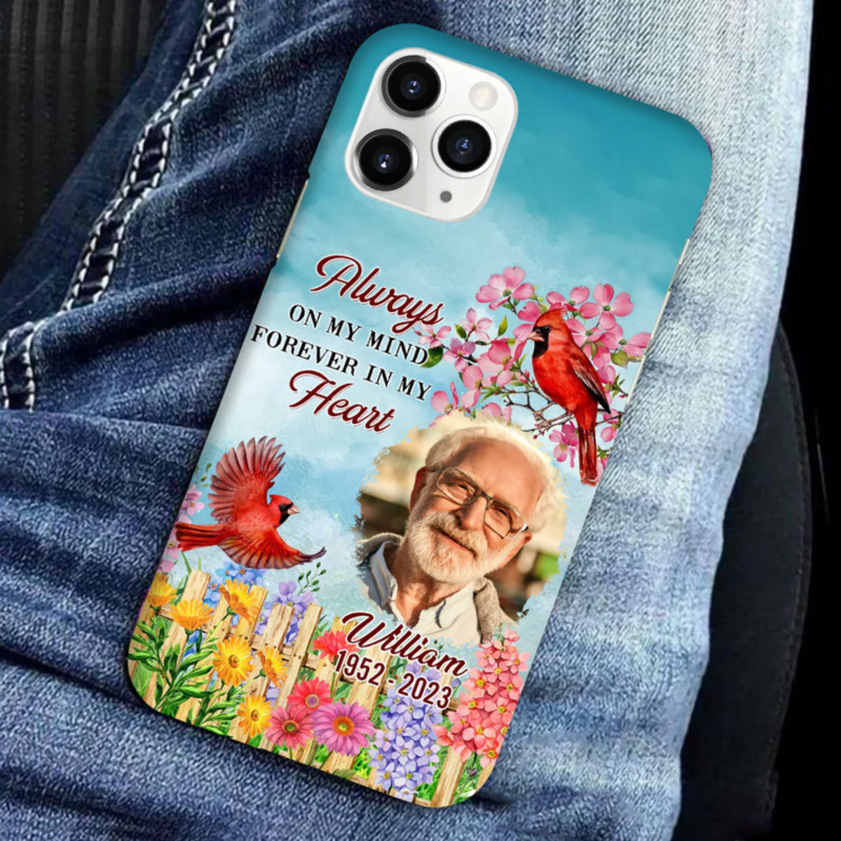 Cardinals Appear When Angels Are Near Personalized Phone Case - Image 4
