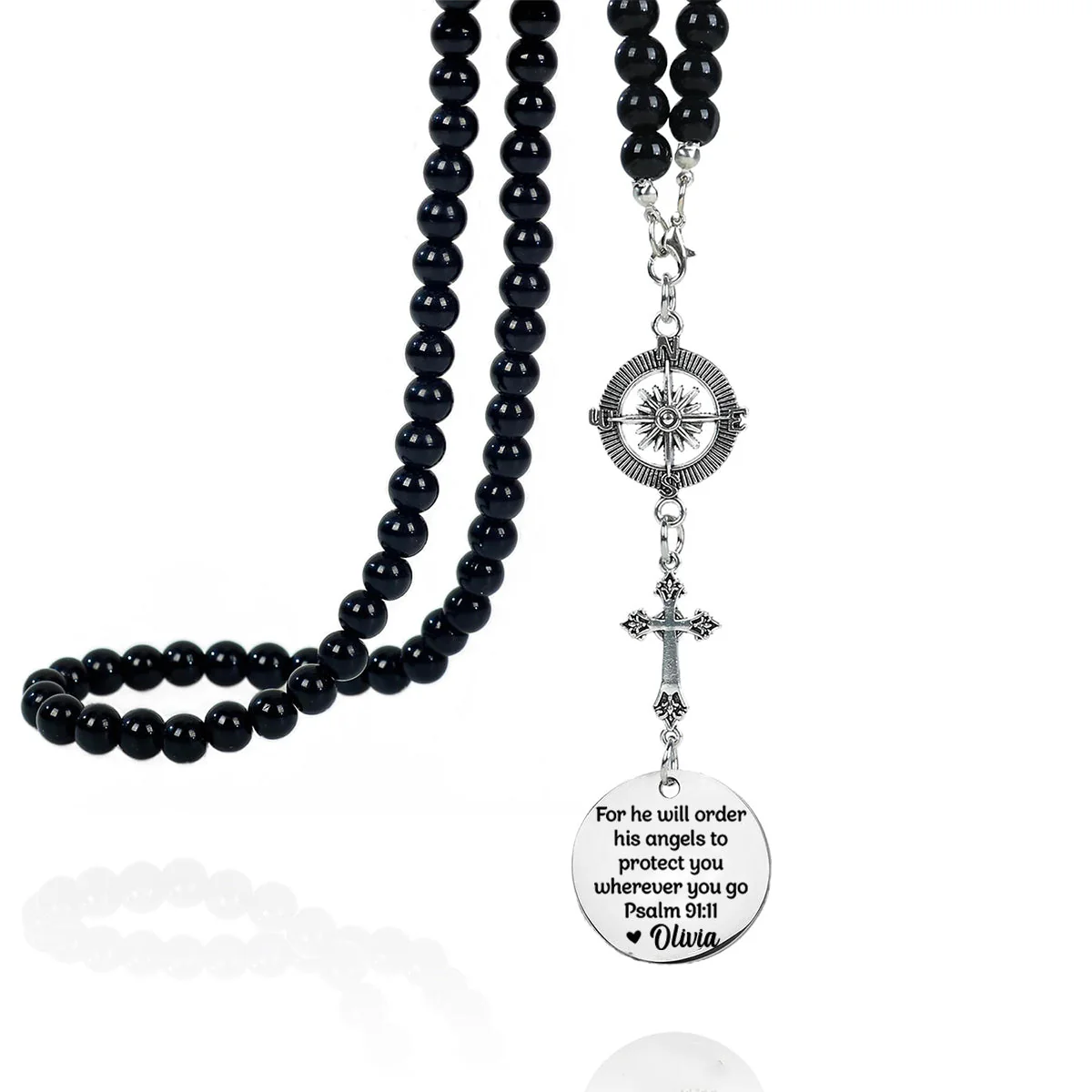 Carry A Piece Of You - Family Personalized Custom Cross Car Charm