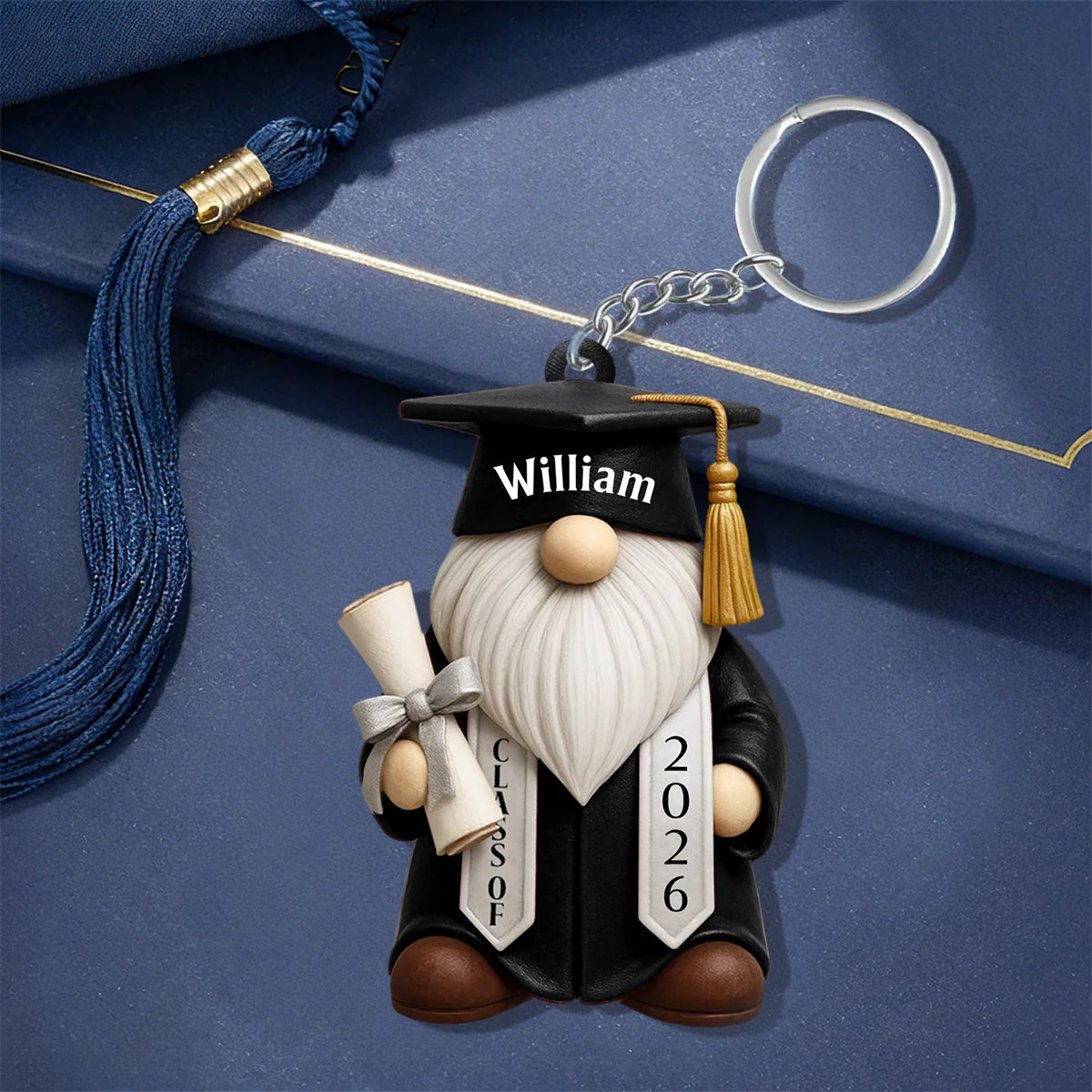 Celebrate Academic Achievements - Class Of 2026 Personalized Acrylic Keychain - Image 2