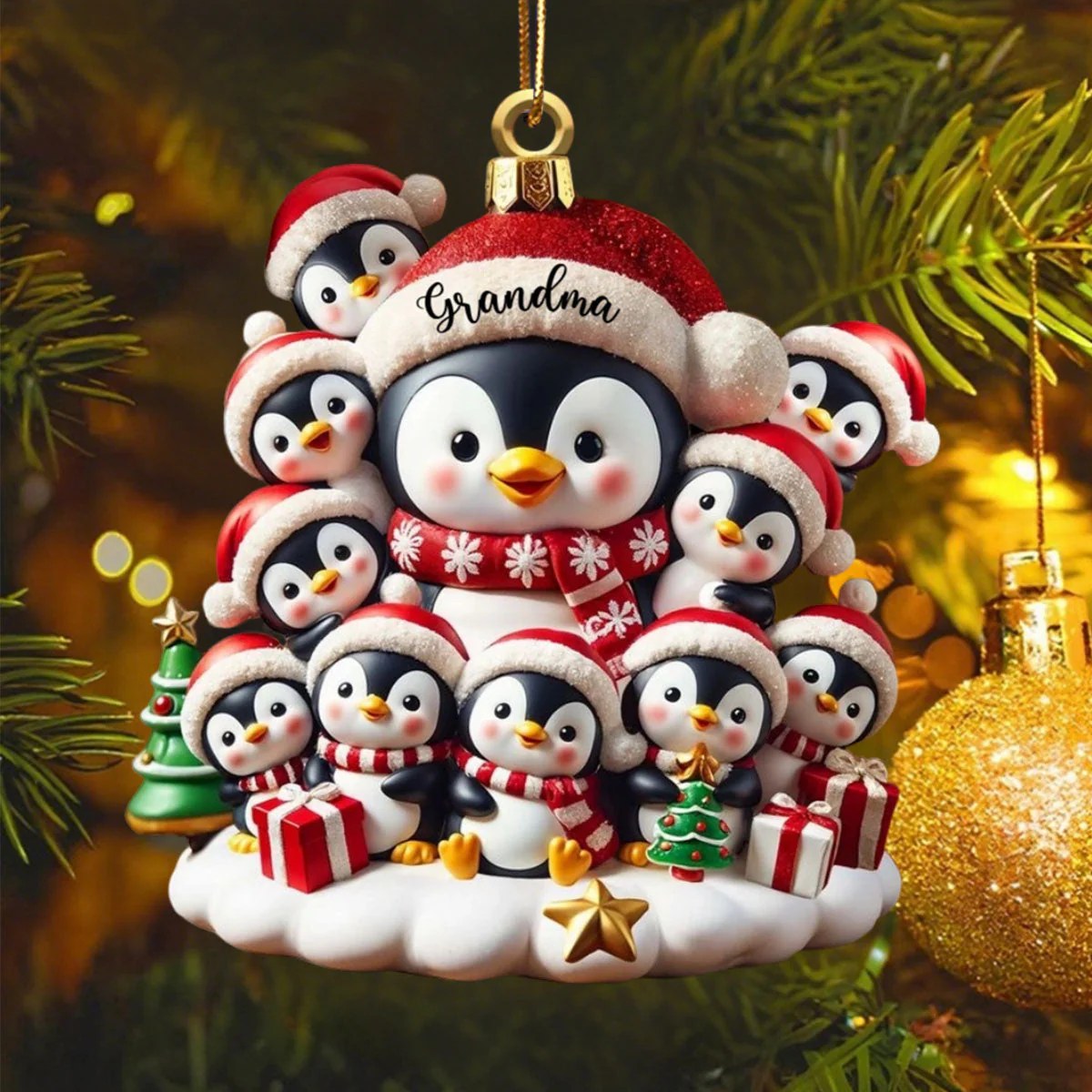 Celebrate Family Love - Personalized Custom Acrylic Ornament - Gift For Family And Collectors