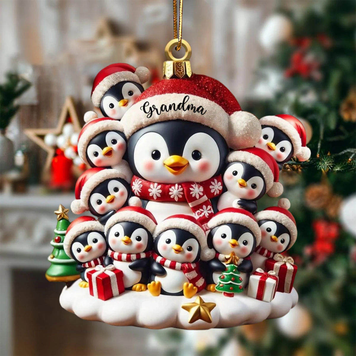 Celebrate Family Love - Personalized Custom Acrylic Ornament - Gift For Family And Collectors - Image 2