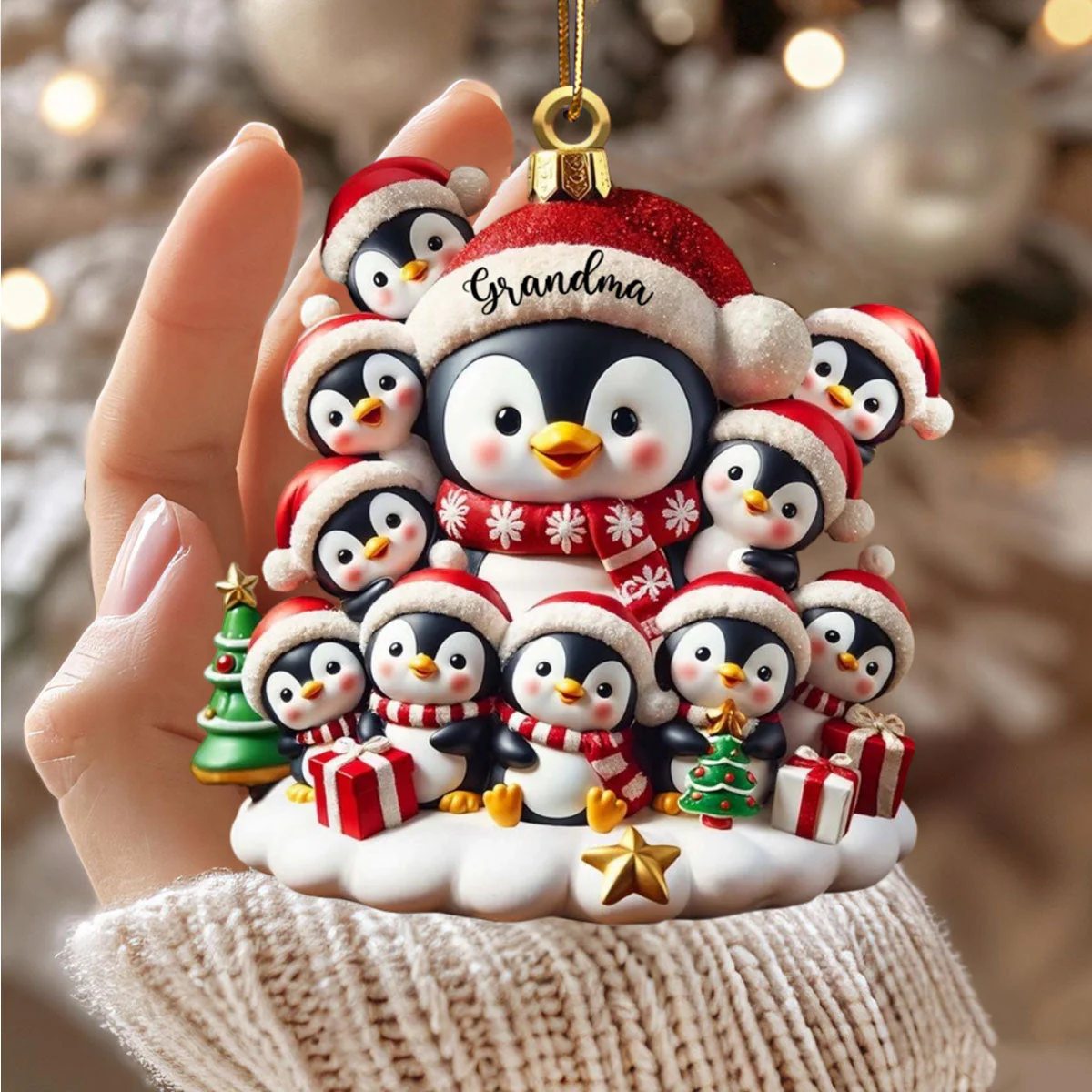 Celebrate Family Love - Personalized Custom Acrylic Ornament - Gift For Family And Collectors - Image 3