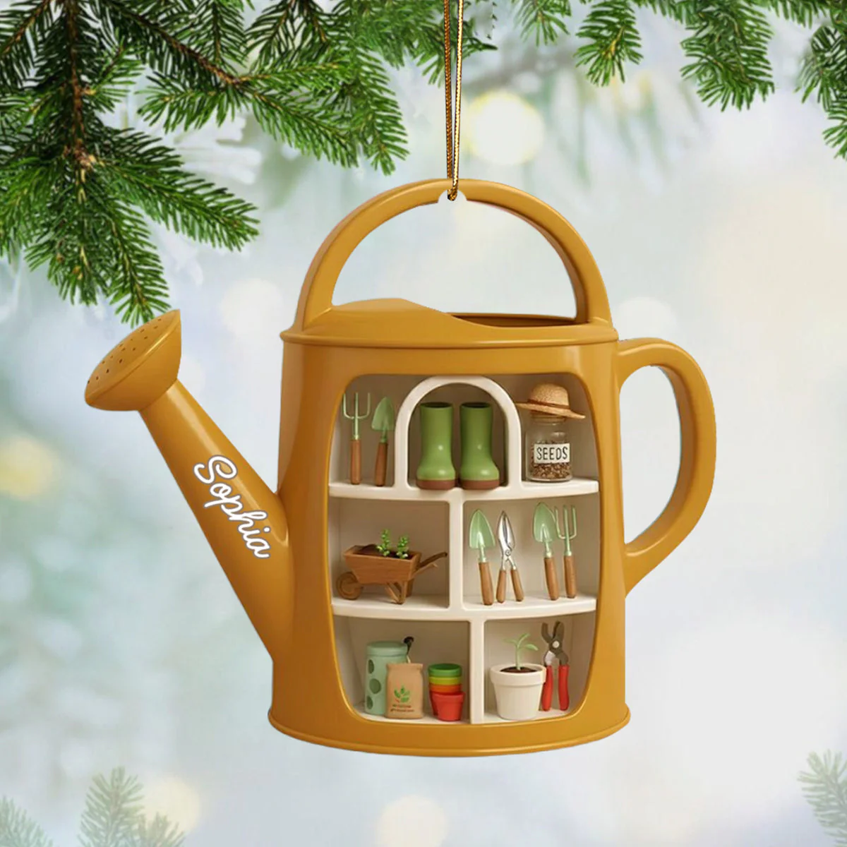 Celebrate Gardening Joy With Custom Garden Tools Design, Personalized Ornament, Gift For Gardening Enthusiasts - Image 4