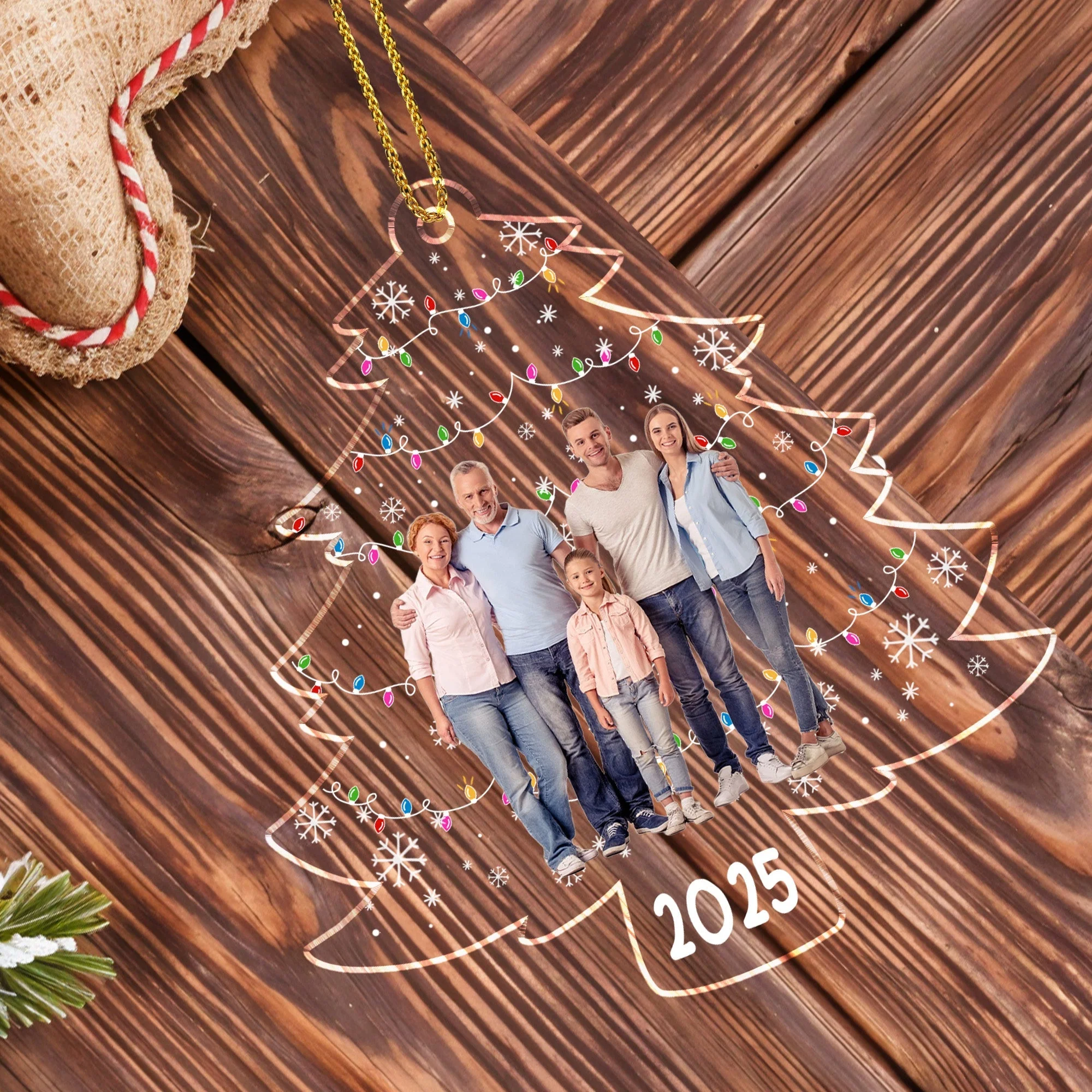 Celebrate Your Family This Christmas With A Personalized Tree Acrylic Ornament - Image 4