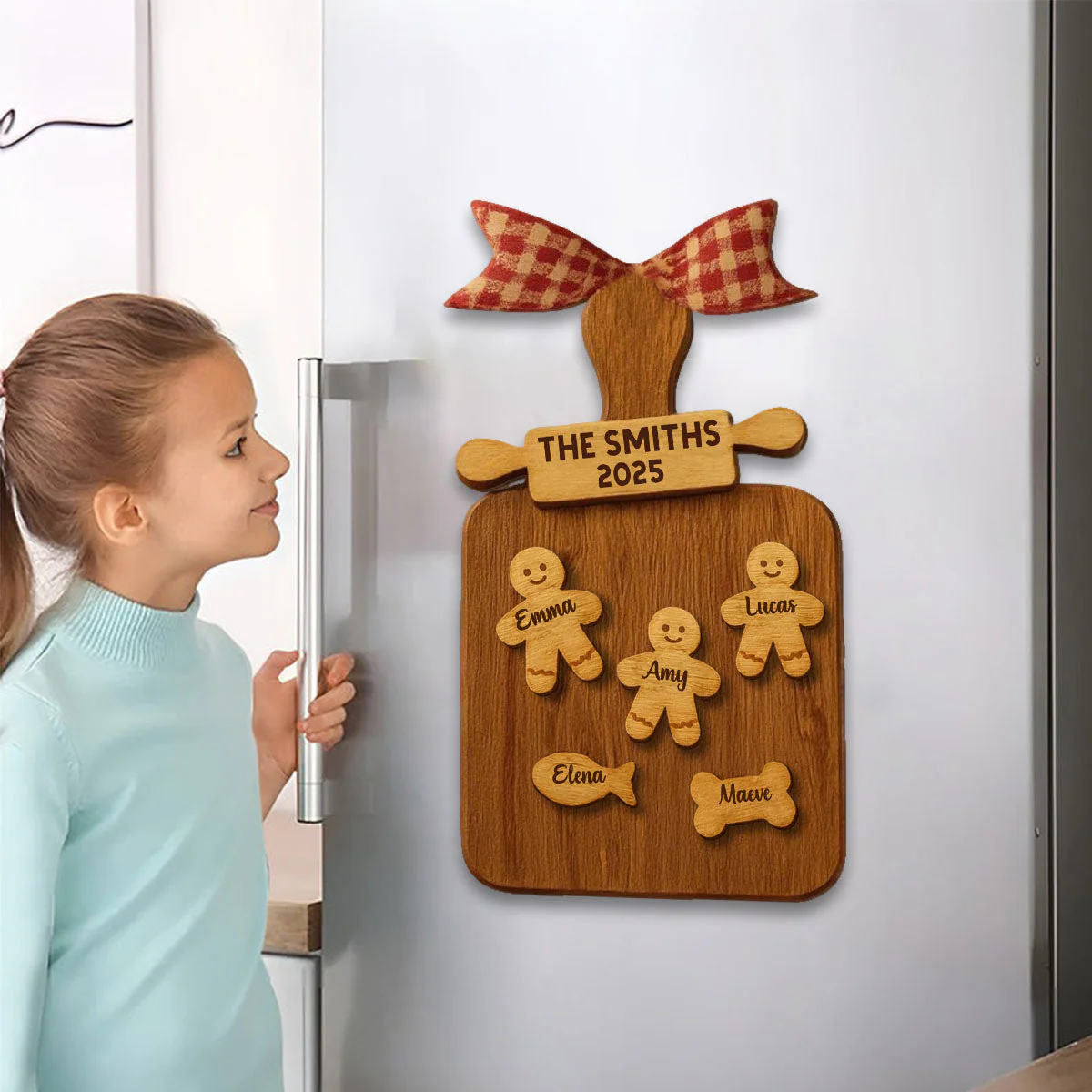 Celebrate Your Family With Cookie Figures Decal, Personalized Custom Decal Gift - Image 3