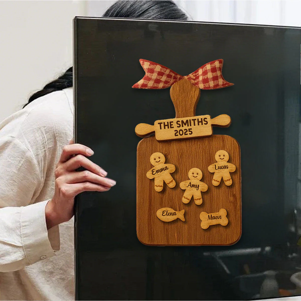 Celebrate Your Family With Cookie Figures Decal, Personalized Custom Decal Gift - Image 4