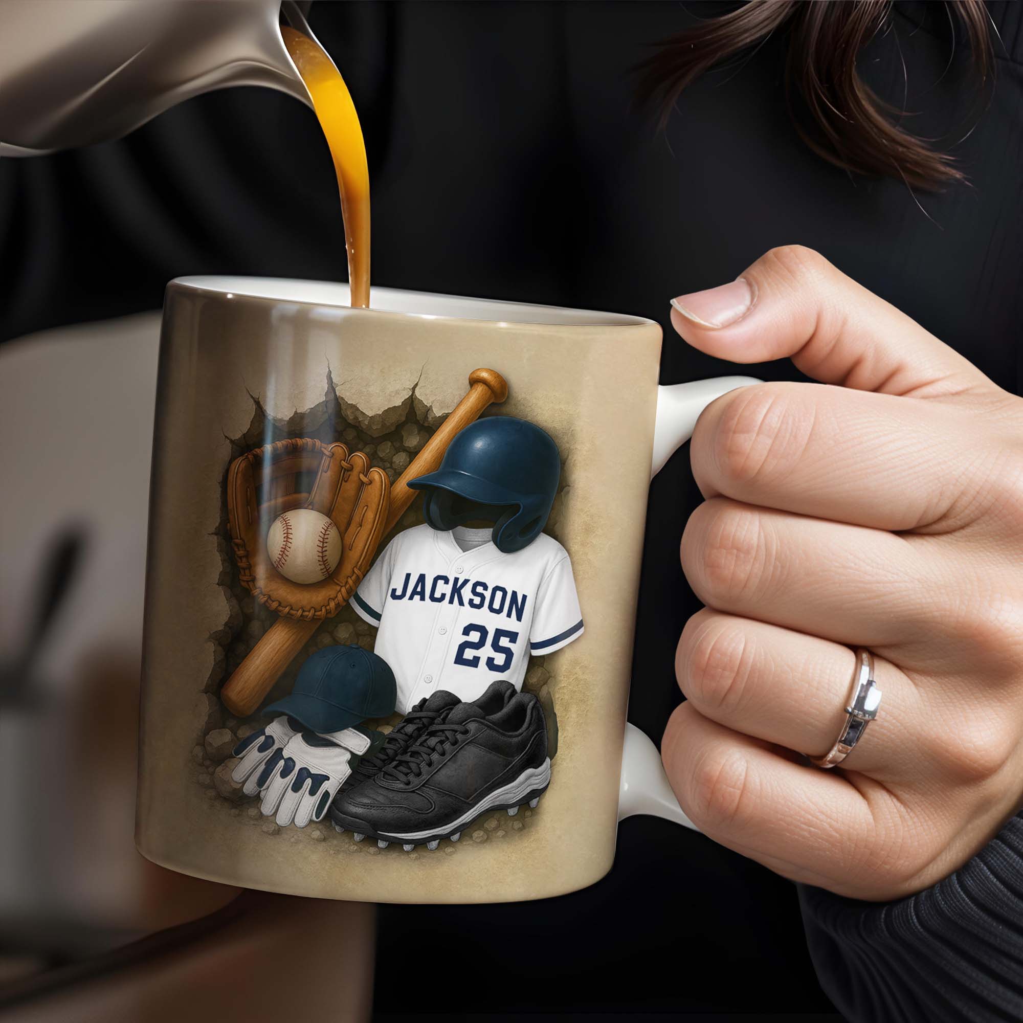 Celebrate Your Favorite Baseball Moments, Baseball and Sports Gear, Personalized Custom Coffee Mug - Image 2