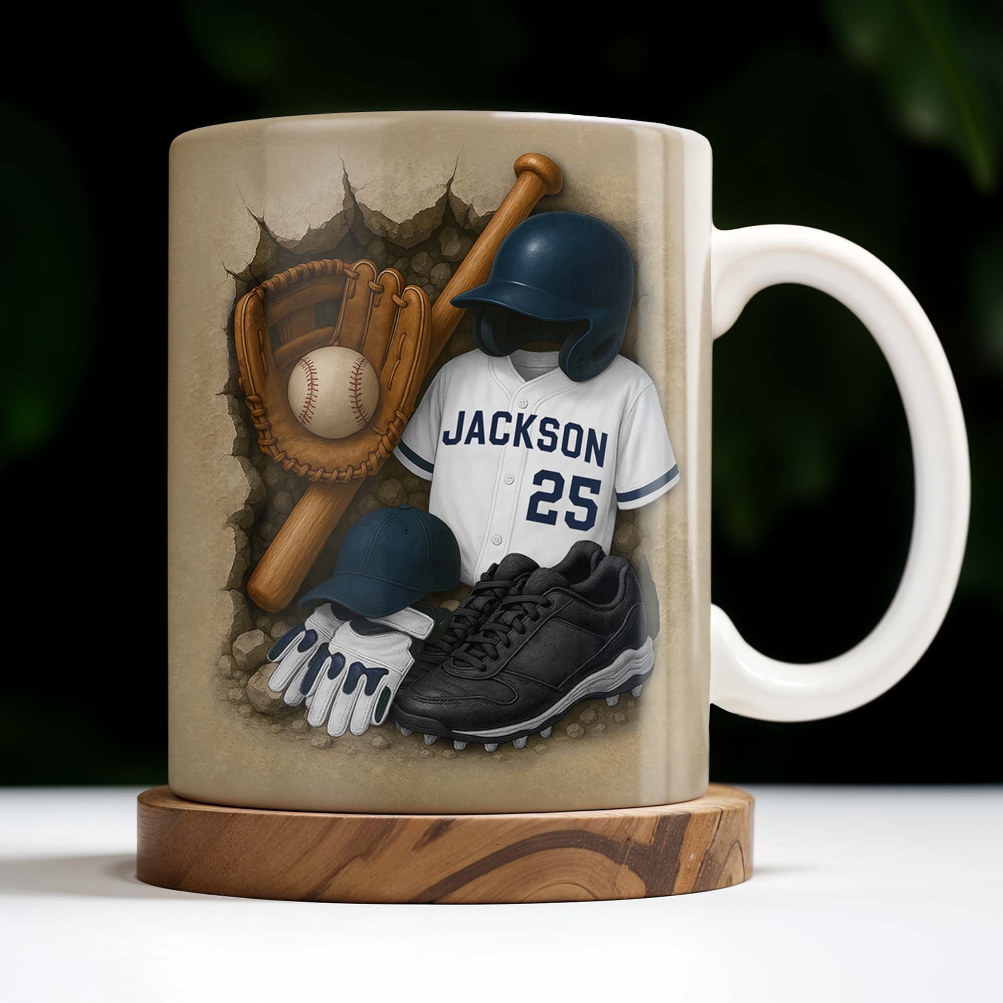 Celebrate Your Favorite Baseball Moments, Baseball and Sports Gear, Personalized Custom Coffee Mug - Image 3
