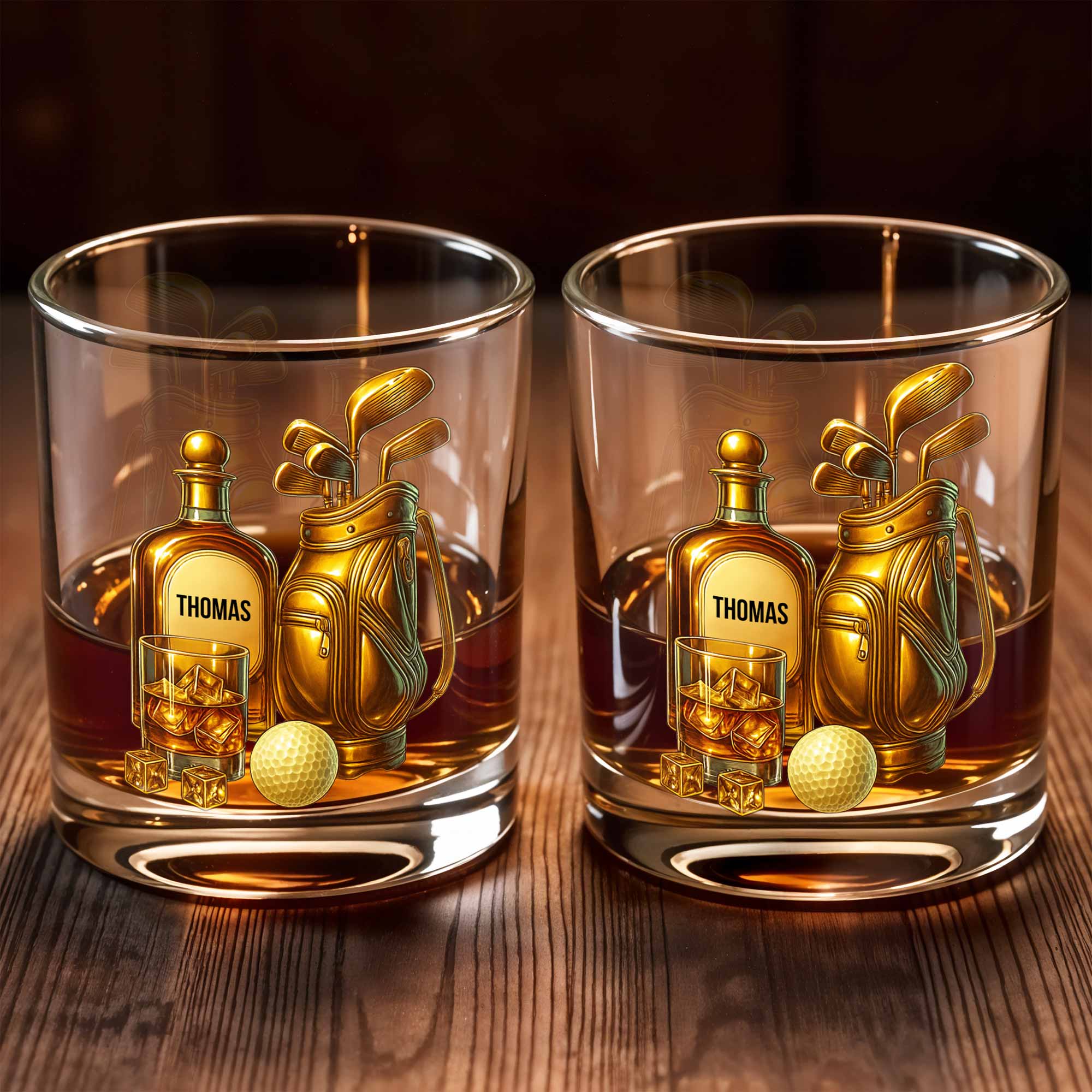 Celebrate Your Love For Golf, Personalized Custom Whiskey Glass, Gift For Golf Lovers - Image 5