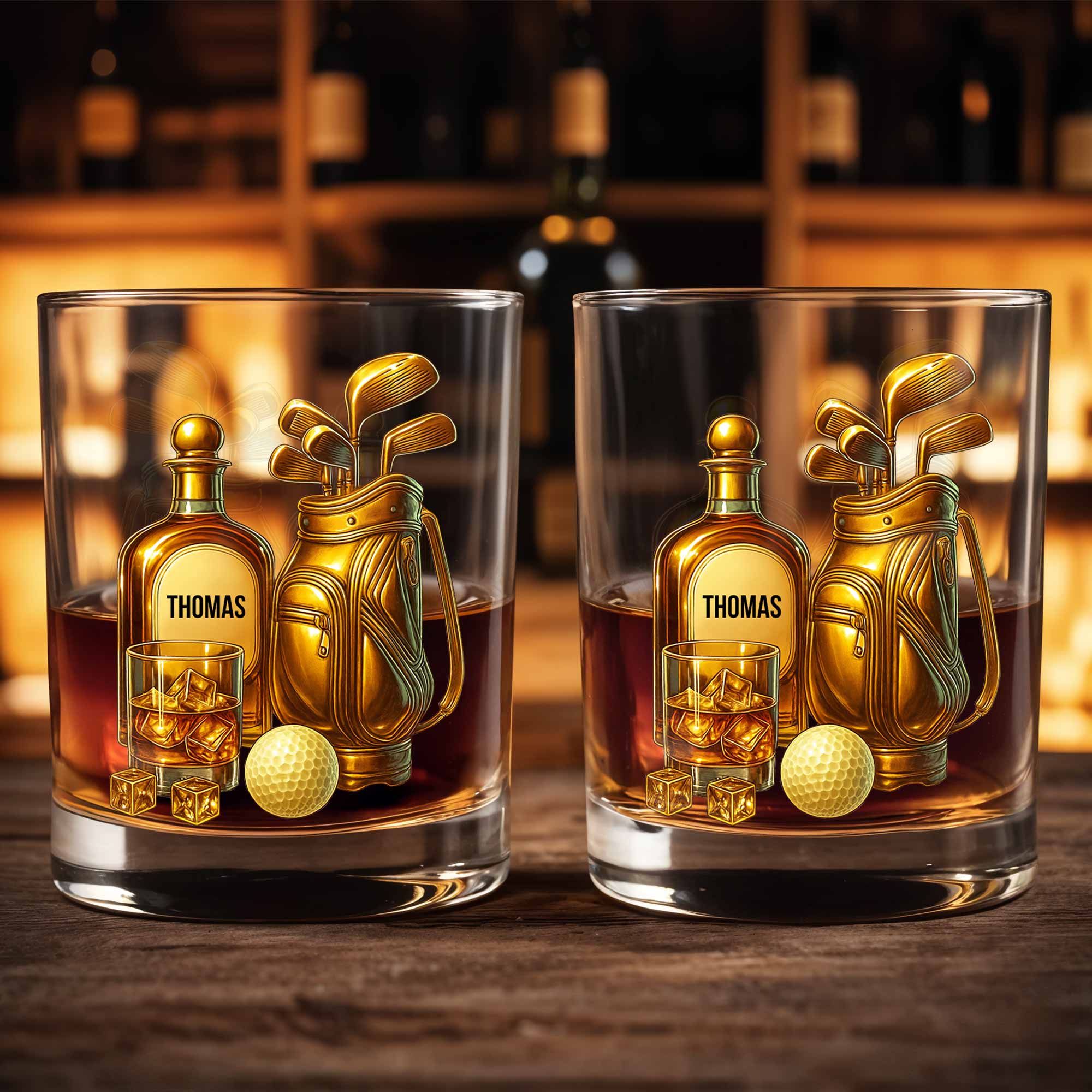 Celebrate Your Love For Golf, Personalized Custom Whiskey Glass, Gift For Golf Lovers - Image 6