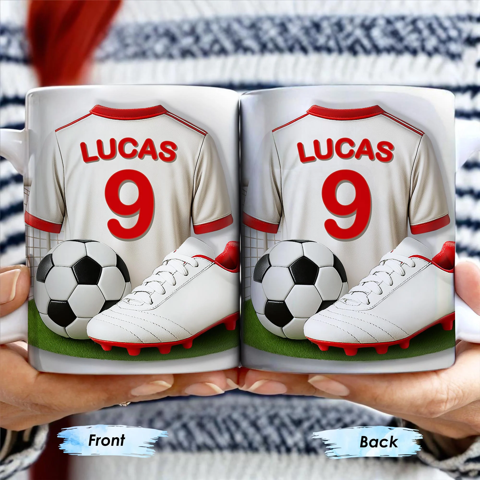 Celebrate Your Passion For Soccer, Personalized Custom Coffee Mug, Gift For Soccer Players - Image 3