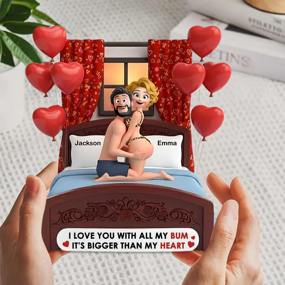 Cheeky Couple Personalized Acrylic Plaque Gifts For Couple - Image 3